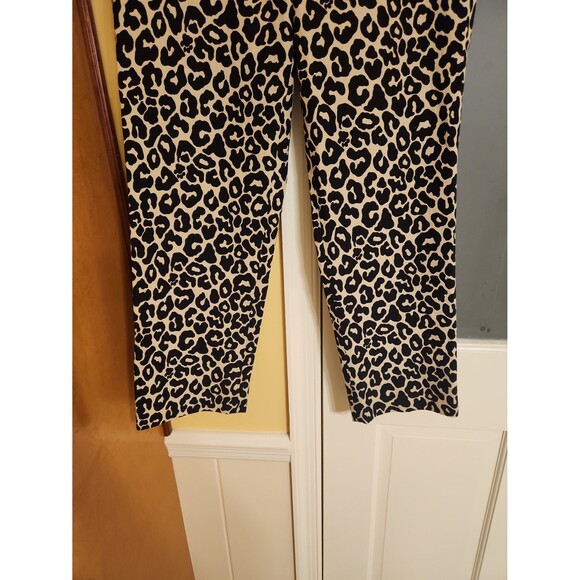Lilly Pulitzer Palm Beach Fit Leopard-Print Ankle Pants Size 4 - Picture 3 of 11